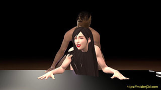 Tifa Needs a Bigger Partner in Doggy Position