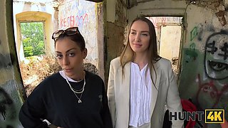 Hunt4k. gf had to witness her sweetheart banged in the ass!
