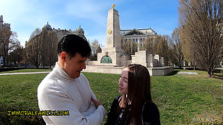 Pettie Russian tourist Kate Quinn squirts and gets a creampie from Stepdaddy