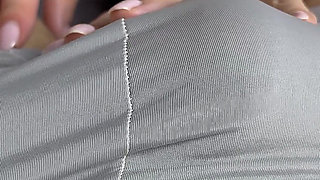 Secretary Climbed Into Her Boss Panties and Came on Her Stockings