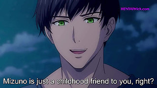 After a Hot Grill Party with Friends, the Pool Became Our Playground of Desire (Hentai Sex)