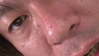 Bukkake Addicts Scene-2 Asian Brunette in Lingerie Fucked with Dildos and Then Bukkake