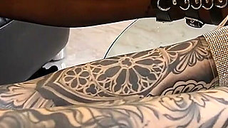 A Wanking Foot Slave at Their Service