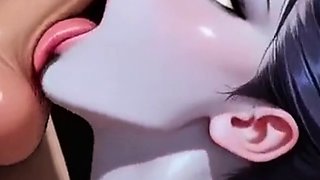 Hentai Girl Blows a Big Dick