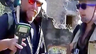 Sexy skinny teen Andrea gets fucked hard outdoors by cameraman