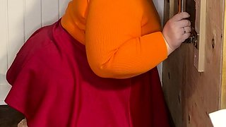 Jinkies- it looks to me like Velma had fun at my glory hole
