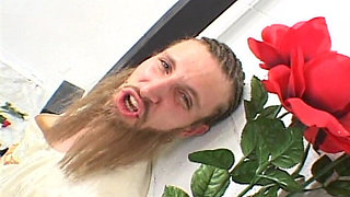 Slut in Angel Costume Gets All Her Holes Fucked