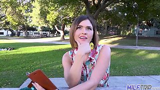 Krissy Lynn Busty MILF Titty Fucks Horny Young Guy