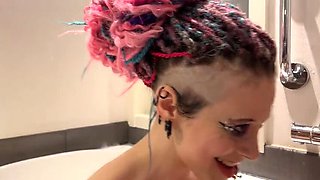 EdgesOfReality: Busty Danish Mistress Dominates Cute Slave Girl with Underwater Foot Fetish & Lesbian Sex