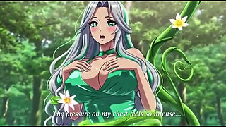 Sensual Forest Fantasy Vines Squeeze Her Big Boobs and Hips