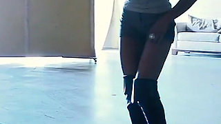 Misty Stone Wears Lacy Black Lingerie to Stuff Her Box with Huge Cock