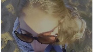 Amateur Milf Public Beach Blowjob