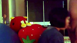 Asian Babe Sucks and Doggy Fucks