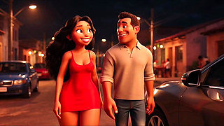 Hot Slim Favelada with Big Ass Dances Wildly at Pagode Gets Naked on Table Then Squats to Pee in Dark Alley