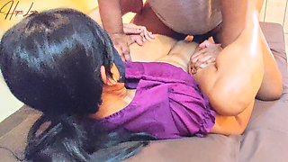 House Cleaning Girl Made to Do Some Extra Work with Boss