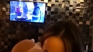 HD POV shaved brunette fucking your big cock