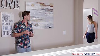 Emotional doggy fuck of horny Harley Jade and Lucas Frost will impress you