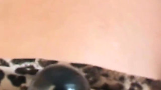 Glass Dildo in the Pussy and Hot Anal Sex Fucking Her Ass by Hard Cock