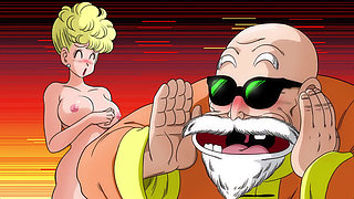 Kame Paradise - Roshi Fucking Panchy at Bulma's House