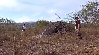 Mexican Woman Is Nibbled by Bodo Outdoors