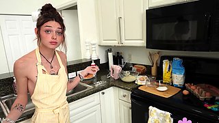 Amateur brunette czech in pov blowjob