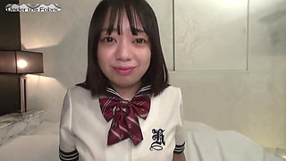 G-cup Lookalike Beauty - Uniform Hotel Date Turns Intimate