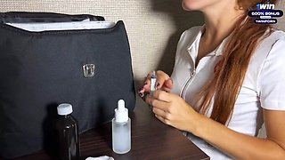 Slinky Redhead Nurse Cured Patient Hot Video