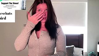 Chubby Brunette Big Boobs Dildo Masturbation