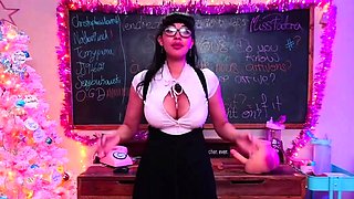 Beautiful brunette with big boobs jerk off instrucions
