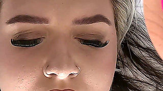 Tattooed BBW Solo Masturbation Georgie Winters Wand and Dildo Real Orgasm in Split Screen Closeup 4K