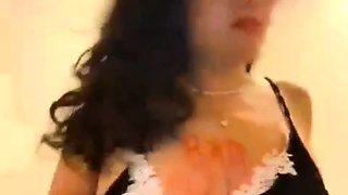 Latina teen princess with a dildo masturbating her pussy8489