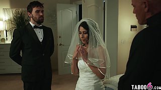Newlywed bride and unusual family ritual