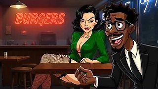 Dirty Toilet Fuck: Slut Wife Cheats in Public Hentai Cartoon