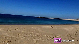 Big-Titted Brunette Teen Amateur Couple Having Hardcore Sex