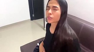 Hot Colombian Teen Fucks Neighbor While Husband's Away - Real Homemade Sex