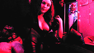 Rubber Slave Pussylingus Eva Latex Femdom Boots Fetish BDSM Kink Big Ass Milf