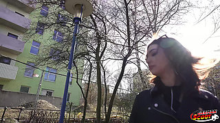 German Scout - Skinny Redhead Teen Scarlett Spark Get Eye Rolling Orgasm at Casting Sex