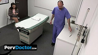 PervDoctor - Beautiful Brunette Babe Goes For A Routine Check-Up But Gets Special Treatment Instead