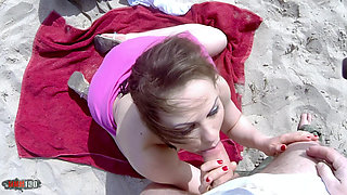 Tina Kay: British Pornstar Tina Kay Fucking on a Public Beach