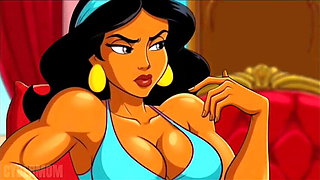 Aladdin Hentai: Genie Grants Jasmine's Dirty Wishes - Cartoon Porn Parody