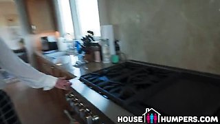 Two Hot Real Estate Agents Fuck New Client in Threesome - Big Ass Blowjob & Cumshot