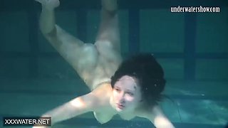 Super hot step sister Anna Siskina with big tits in the pool