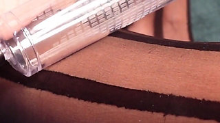 Penis Pump Sucked Her Pussy Pumping Fisting and Squirting Homemade Real MILF Orgasm