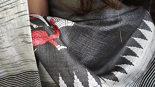 Vaishnavy seduce Sharun Raj and doing hot kiss romance in saree, Mallu couple seduce and hot kiss romance , Malayali seduce kiss