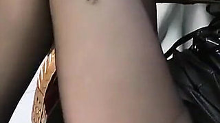 Black Seamed Pantyhose Domination
