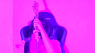 I masturbate with my guitar well slut