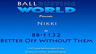 Naughty blonde femdom fetish hottie rams ass with strapon