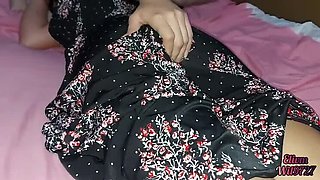 Stepsister Flashes Her Hairy Pussy on the Sofa – No Panties