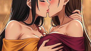 AI Generated Cartoon content, Uncensored video of 18 Year old Anime Girl, Kissing Orgasm of Mature Women