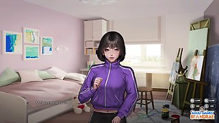 Behind the scenes of a cartoon fantasy with a camera guy